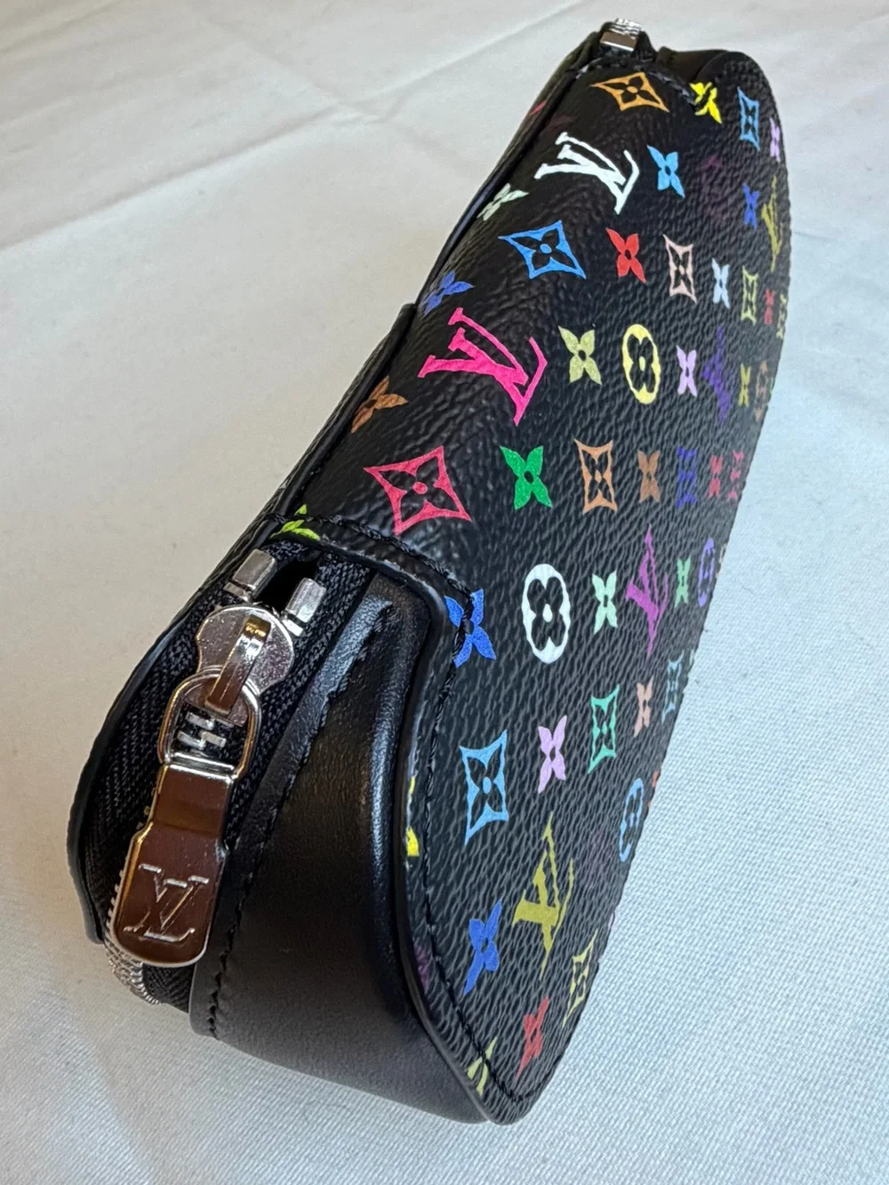 Louis Vuitton x Takashi Murakami Multicolor Monogram Sunglasses Pouch Black